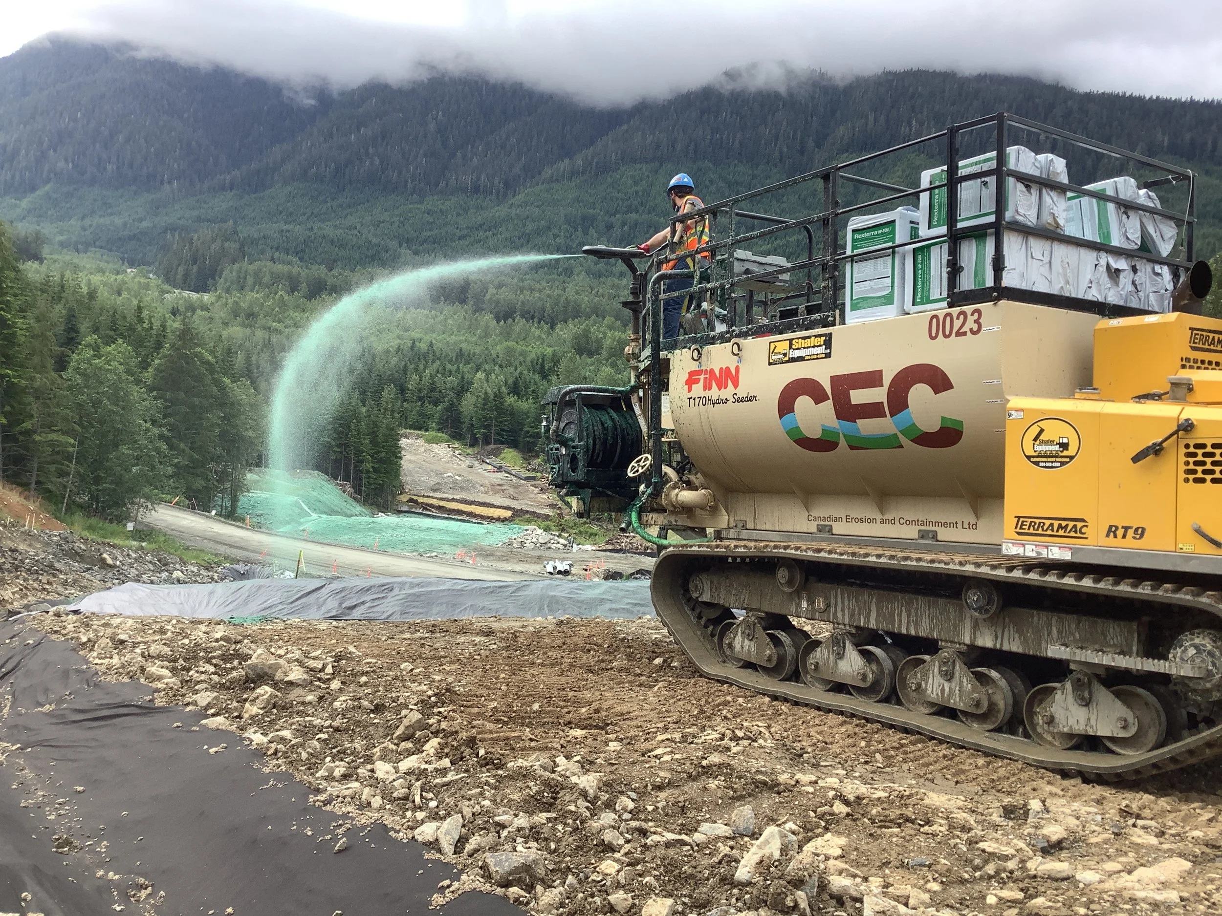 Coastal Gas link Hydromulching project 1.2 million m2 of Flexterra