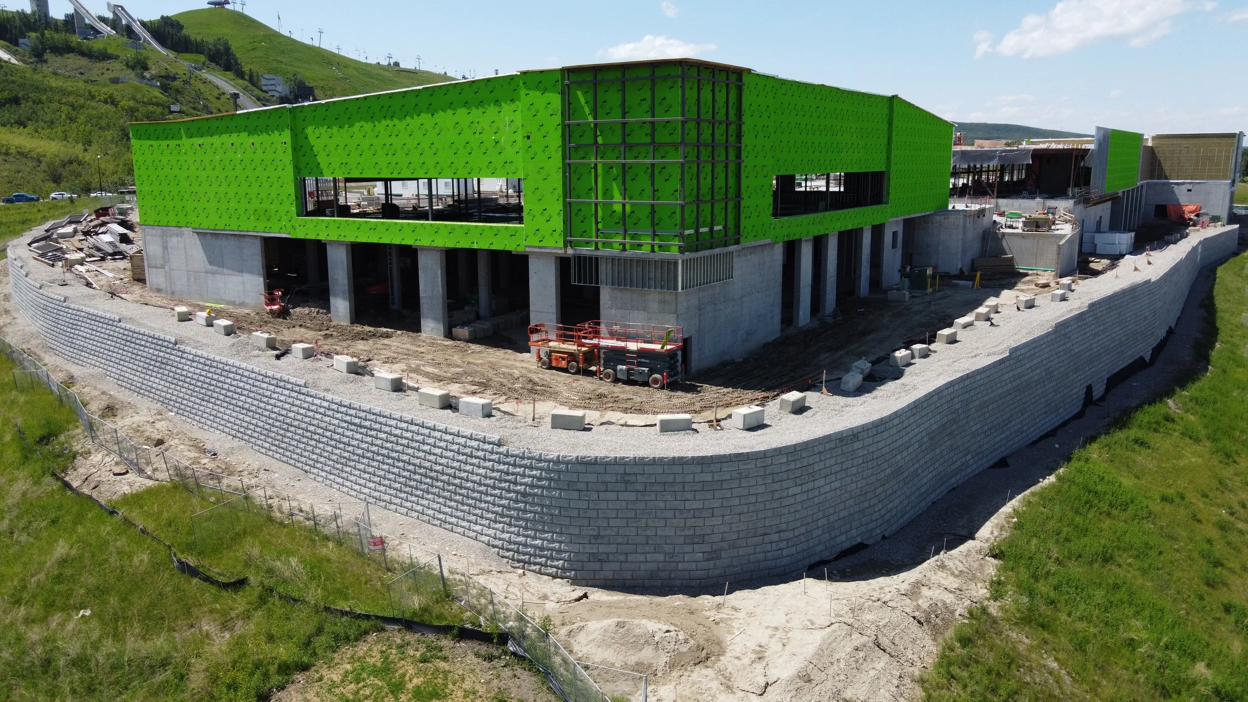 CEC Supply and Install 1800/m2 Load n Lock MSE Wall Face